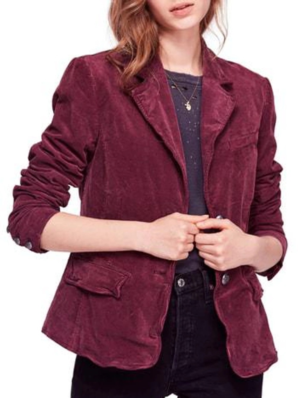 Free People Corduroy Blazer  Women's Size XS